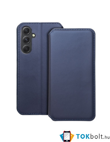 DUAL POCKET oldalra nyíló tok Samsung Galaxy A54 5G telefonhoz - KÉK