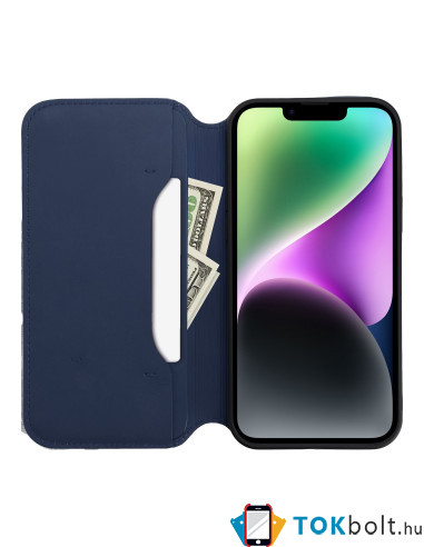DUAL POCKET oldalra nyíló tok Samsung Galaxy A54 5G telefonhoz - KÉK