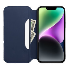 DUAL POCKET oldalra nyíló tok Samsung Galaxy A54 5G telefonhoz - KÉK