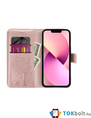 FORCELL MEZZO virágzó fa mintás telefontok Samsung Galaxy A34 5G telefonhoz - RÓZSAARANY