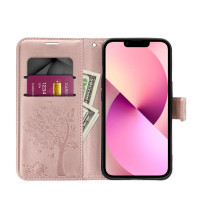 FORCELL MEZZO virágzó fa mintás telefontok Samsung Galaxy A34 5G telefonhoz - RÓZSAARANY
