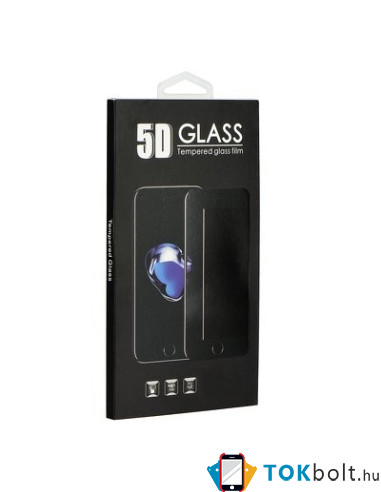 Full glue Samsung Galaxy A14 4G / A14 5G fekete hajlított 5D előlapi üvegfólia