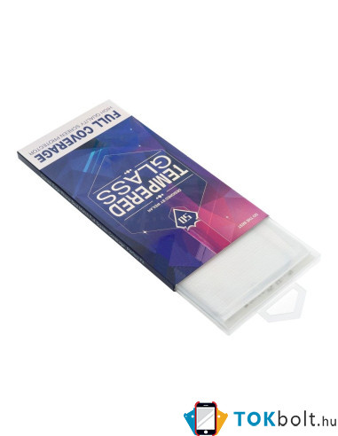 Full glue Samsung Galaxy S23 Ultra fekete hajlított 5D előlapi üvegfólia