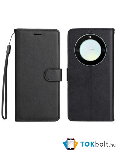 Oldalra nyíló tok Honor Magic5 Lite / Honor X9a telefonhoz - FEKETE