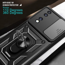 Kemény műanyag és rugalmas TPU hibrid tok Honor 70 telefonhoz - PIROS