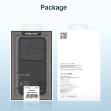 NILLKIN masszív tok kameravédővel Huawei P60 telefonhoz - FEKETE