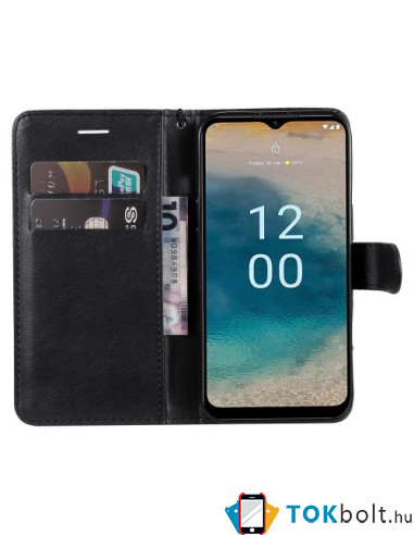 Oldalra nyíló tok Nokia G22 telefonhoz - FEKETE