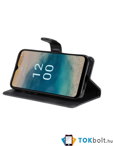 Oldalra nyíló tok Nokia G22 telefonhoz - FEKETE