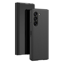 Flip telefontok átlátszó előlappal Samsung Galaxy Z Fold5 készülékhez - FEKETE