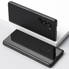 Flip telefontok átlátszó előlappal Samsung Galaxy Z Fold5 készülékhez - FEKETE
