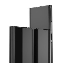 Flip telefontok átlátszó előlappal Samsung Galaxy Z Fold5 készülékhez - FEKETE