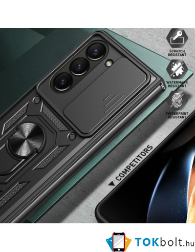 Kemény műanyag és rugalmas TPU hibrid tok Samsung Galaxy Z Fold5 telefonhoz - ARANY