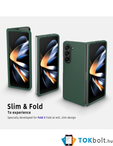 Műanyag hátlap tok Samsung Galaxy Z Fold5 készülékhez - EZÜST