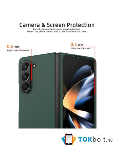 Műanyag hátlap tok Samsung Galaxy Z Fold5 készülékhez - KÉK