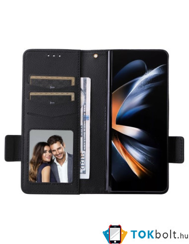 Oldalra nyíló tok Samsung Galaxy Z Fold5 telefonhoz - FEKETE