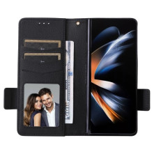 Oldalra nyíló tok Samsung Galaxy Z Fold5 telefonhoz - FEKETE