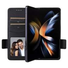 Oldalra nyíló tok Samsung Galaxy Z Fold5 telefonhoz - FEKETE