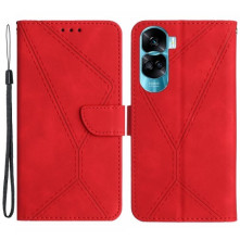 Oldalra nyíló tok Honor 90 Lite telefonhoz - PIROS