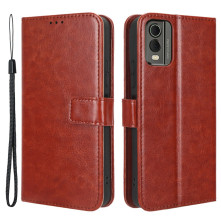 Oldalra nyíló tok Nokia C32 telefonhoz - BARNA