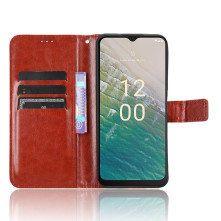 Oldalra nyíló tok Nokia C32 telefonhoz - BARNA