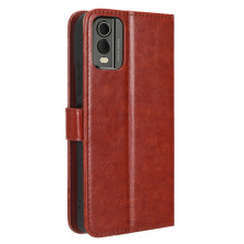 Oldalra nyíló tok Nokia C32 telefonhoz - BARNA