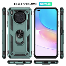 Kemény műanyag és rugalmas TPU hibrid tok Huawei nova 8i / Honor 50 Lite telefonhoz - ARANY