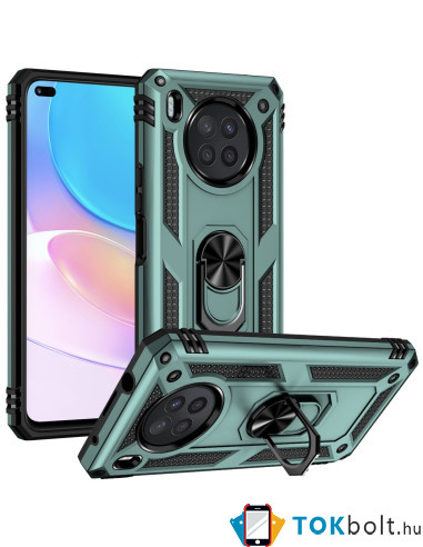 Kemény műanyag és rugalmas TPU hibrid tok Huawei nova 8i / Honor 50 Lite telefonhoz - ARANY