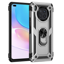 Kemény műanyag és rugalmas TPU hibrid tok Huawei nova 8i / Honor 50 Lite telefonhoz - EZÜST