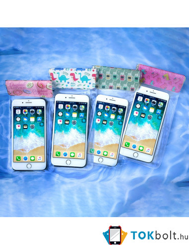 Vízálló mobiltelefon tartó max 7.2 hüvelykes (17.5 x 11 cm) készülékekhez - DINOSZAURUSZ