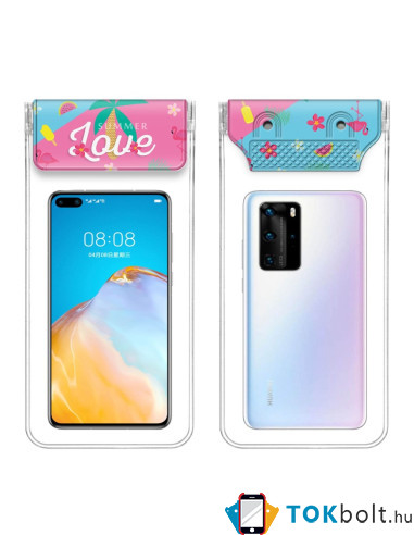 Vízálló mobiltelefon tartó max 7.2 hüvelykes (17.5 x 11 cm) készülékekhez - DINOSZAURUSZ