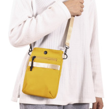 Vállra akasztható táska crossbody - Méret: 20 x 15 cm - SÁRGA