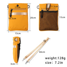 Vállra akasztható táska crossbody - Méret: 20 x 15 cm - LILA