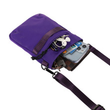 Vállra akasztható táska crossbody - Méret: 20 x 15 cm - LILA