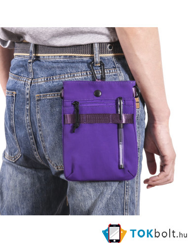Vállra akasztható táska crossbody - Méret: 20 x 15 cm - LILA