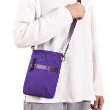 Vállra akasztható táska crossbody - Méret: 20 x 15 cm - LILA
