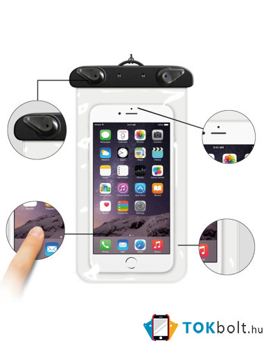 Vízálló mobiltelefon tartó max 7.2 hüvelykes (19 x 10.5 cm) készülékekhez - PINGVINEK