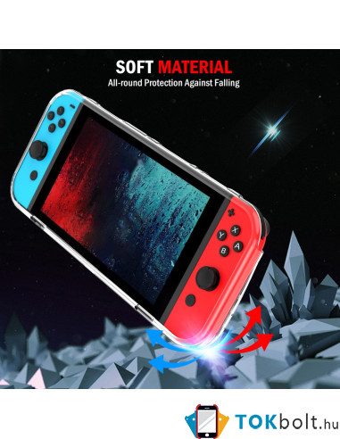 Rugalmas TPU tok Nintendo Switch Oled készülékhez - ÁTTETSZŐ