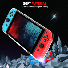 Rugalmas TPU tok Nintendo Switch Oled készülékhez - ÁTTETSZŐ