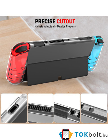 Rugalmas TPU tok Nintendo Switch Oled készülékhez - ÁTTETSZŐ