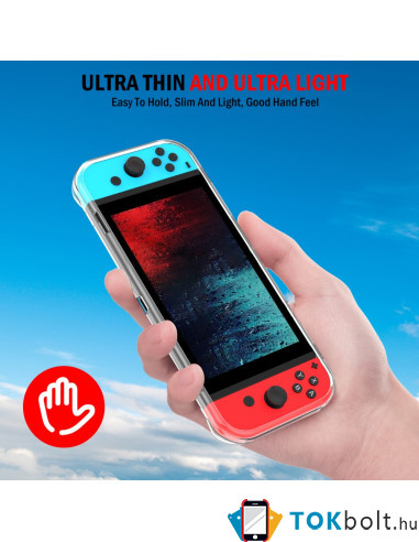 Rugalmas TPU tok Nintendo Switch Oled készülékhez - ÁTTETSZŐ