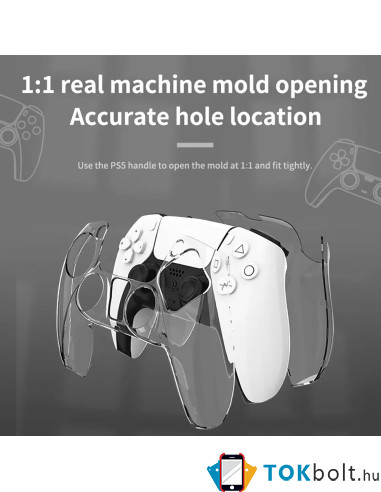 Rugalmas TPU tok PlayStation 5 Gamepad, kontrollerhez - ÁTTETSZŐ