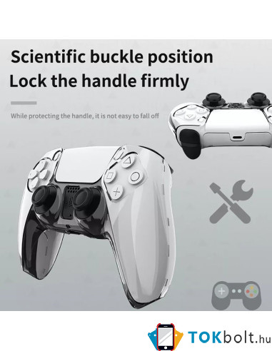 Rugalmas TPU tok PlayStation 5 Gamepad, kontrollerhez - ÁTTETSZŐ