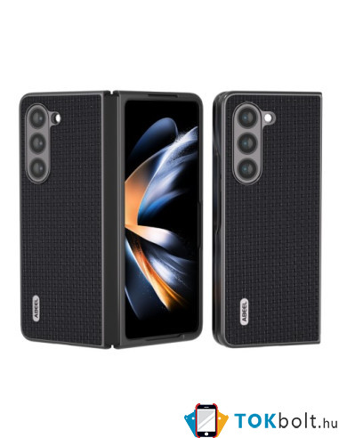 ABEEL műanyag hátlap tok Samsung Galaxy Z Fold5 készülékhez - FEKETE