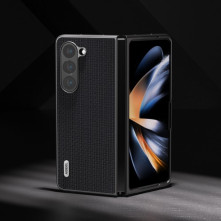 ABEEL műanyag hátlap tok Samsung Galaxy Z Fold5 készülékhez - FEKETE