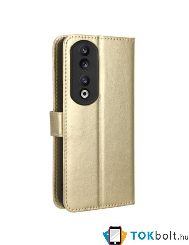 Oldalra nyíló tok Honor 90 telefonhoz - ARANY