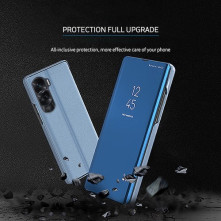 Flip telefontok átlátszó előlappal Honor 90 Lite készülékhez - RÓZSAARANY