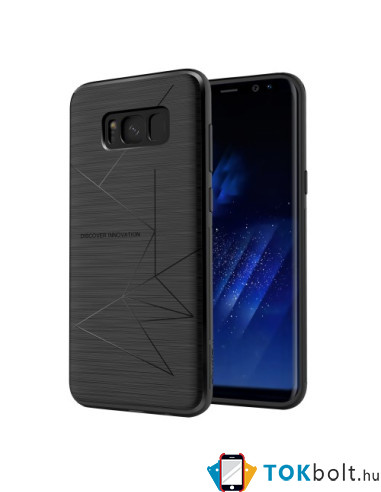 Rugalmas TPU tok Samsung Galaxy S8 Plus készülékhez - FEKETE