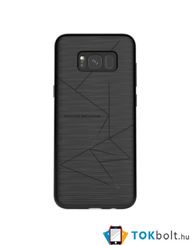 Rugalmas TPU tok Samsung Galaxy S8 Plus készülékhez - FEKETE