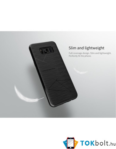 Rugalmas TPU tok Samsung Galaxy S8 Plus készülékhez - FEKETE