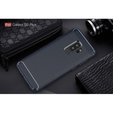 Samsung Galaxy S9 Plus karbon mintás tok - KÉK